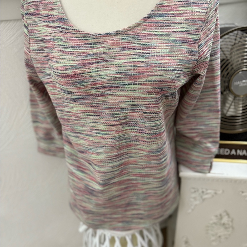 Talbots Vibrant Knit Top - Picture 3 of 9
